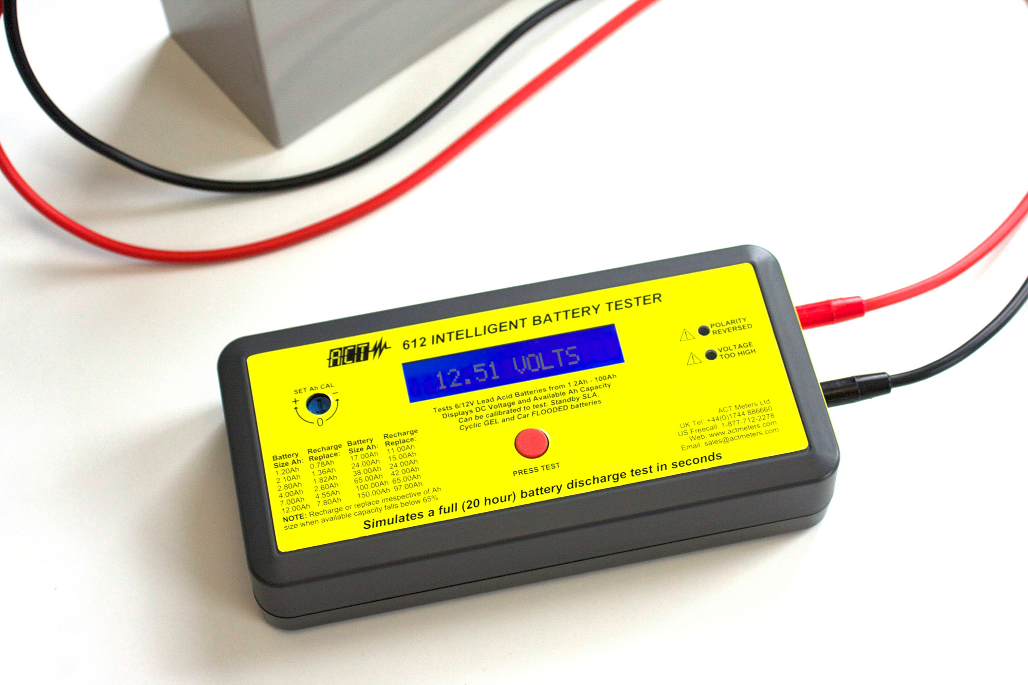 Testeur SMD intelligent opéré de batterie